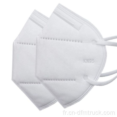 Masque facial non tissé jetable KN95 / N95 / FF91 / FFP2 5 plis